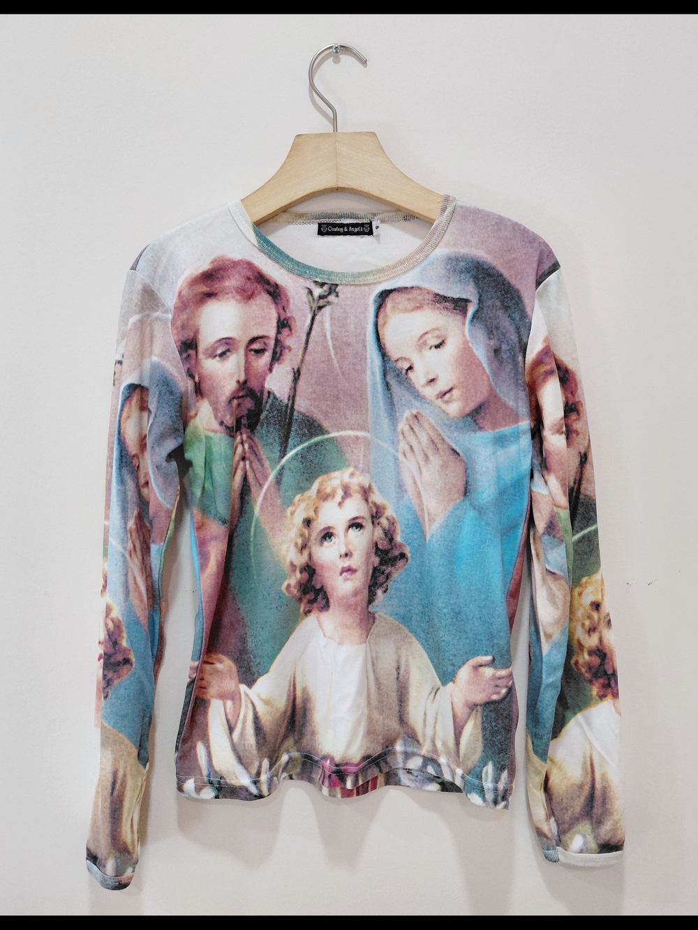 Vintage Y2K Cowboy & Angels Brand Long Sleeve Graphic Shirt